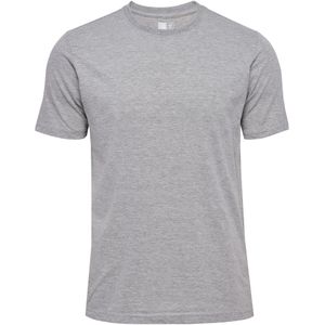 Hummel T-Shirt Top Hmlelemental Chevron Cotton Tee Grey Melange