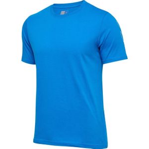 Hummel T-Shirt Top Hmlelemental Chevron Cotton Tee Indigo Bunting