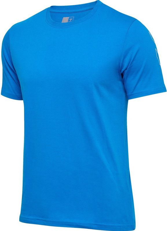 Hummel - Hmlelemental Chevron Cotton Tee - T-shirt - Indigo Bunting