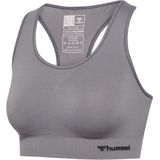 hummel - hmlTIF Seamless Sports Top - Sporttop - Zwart - Gerecycled Polyamide
