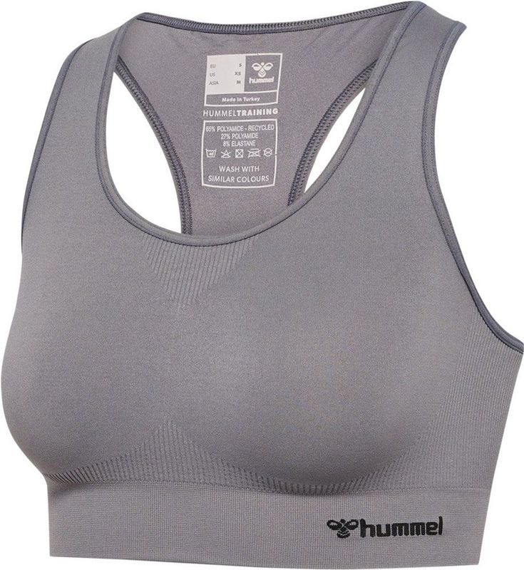 hummel - hmlTIF Seamless Sports Top - Sporttop - Zwart - Gerecycled Polyamide