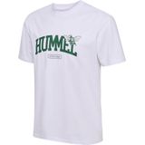 Hummel Loose University Bee T-shirt Met Korte Mouwen Wit L Man