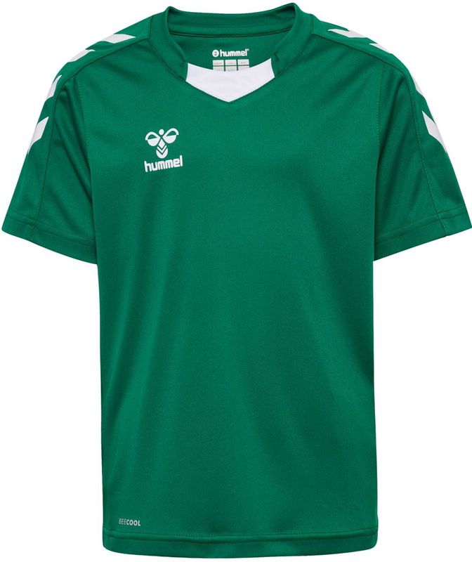 Hummel - hmlCORE XK POLY JERSEY - Kinder T-Shirt - Evergreen - Korte Mouwen