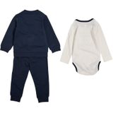 Hummel - Ltrio Trainingspak - Blauw - Fleece en Jersey - Driedelige Set