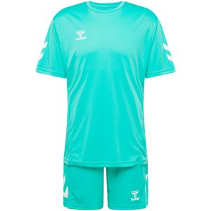 Hummel - Logo - T-shirt en Shortset - Voetbalkleding
