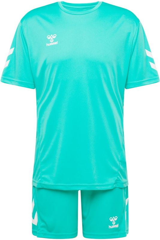 Hummel - Logo - T-shirt en Shortset - Voetbalkleding