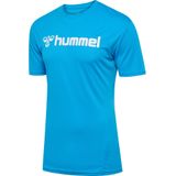 Hummel Logo T-shirt Met Korte Mouwen Blauw Man
