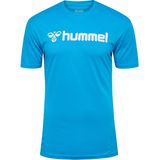 Hummel Logo T-shirt Met Korte Mouwen Blauw Man