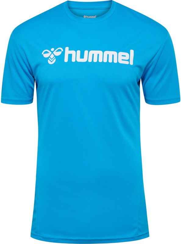 Hummel Logo T-shirt Met Korte Mouwen Blauw Man