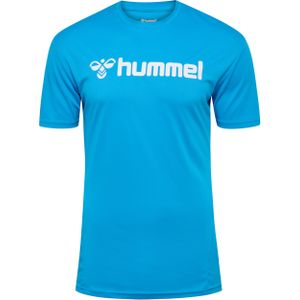 Hummel Logo T-shirt Met Korte Mouwen Blauw Man