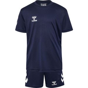 Hummel - Trui en Shortset - Blauw - Katoen - Voor Kinderen