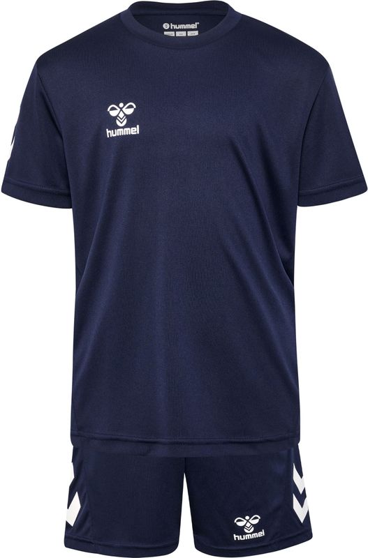 Hummel - Trui en Shortset - Blauw - Katoen - Voor Kinderen