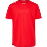 Hummel - Hmlrun Jersey - Kinder T-Shirt - Tango Red - 140