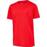 Hummel - Hmlrun Jersey - Kinder T-Shirt - Tango Red - 140