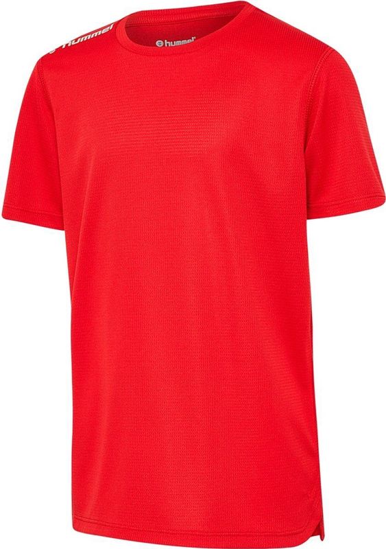Hummel - Hmlrun Jersey - Kinder T-Shirt - Tango Red - 140