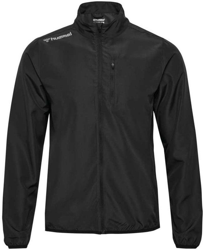 Hummel - Track Suit Jas - Kleding - Zwart - Ademend Materiaal - Reflecterende Details