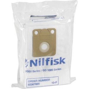 Nilfisk Stofzuigerzakken Microvezel (5 zakken) geschikt voor Nilfisk Saltix 10, Nilfisk VP300 (82367820)