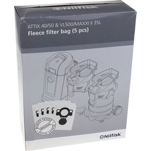Nilfisk Attix 40 / 50 & VL500/MAXXI II 35L stofzuigerzakken Origineel