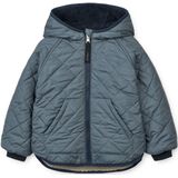 Liewood - Jackson - Gewatteerde Winterjas - Blauw/Wit - Waterafstotend