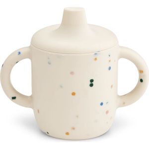 Liewood - Neil Sippy Cup - Splash Dots - Sea Shell - 150 ml - 100% Siliconen