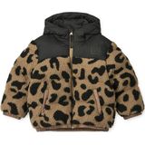 Liewood - Niko - Gewatteerde Jas - Donkerbeige / Donkergroen / Zwart