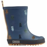 Liewood - Mason - Regenlaarzen - Robots/Indigo Blauw - 100% Waterdicht Rubber