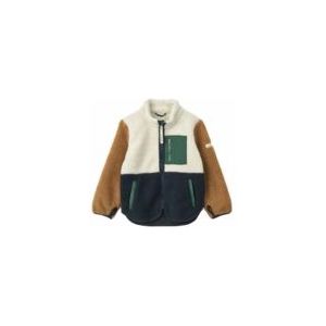 Liewood Fleece Jas - Nolan - Classic Navy Multi Mix - Liewood - 1 jaar (80) - Fleece Jassen