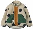 Liewood Fleece Jas - Noam - Spot Dots/Mist - Liewood - 1½ jaar (86) - Fleece Jassen