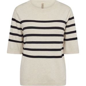 Soyaconcept, Truien, Dames, Beige, M, Nylon, Gestreepte Dollie Top
