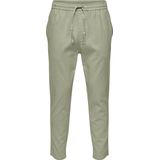 Cropped Stoffhose aus Leinen-Mix Modell 'LINUS'