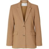 Selected Femme Blazer Beige - SLFRITA LS Classic Blazer