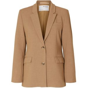 Selected Femme Blazer Beige - SLFRITA LS Classic Blazer