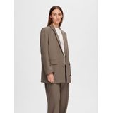 Selected Rita Relaxed Blazer Bruin 38 Vrouw