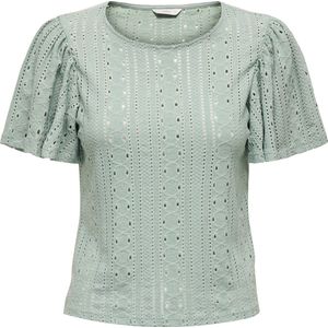 Onlriverside - Top - Zwart - O-hals, Korte Mouwen, Regular Fit