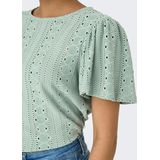 T-shirt - Lichtgroen - 99% Polyester - 1% Elastaan