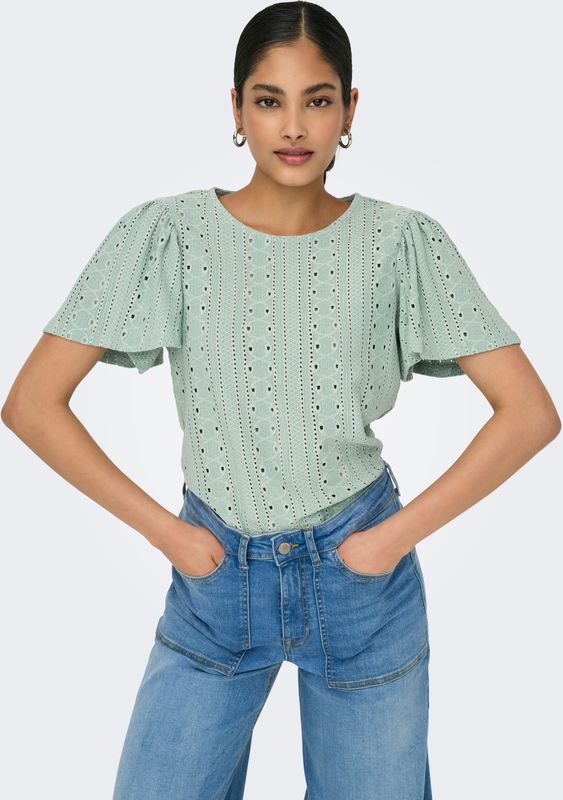 T-shirt - Lichtgroen - 99% Polyester - 1% Elastaan