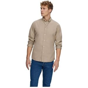 Selected - Rick - Overhemd - Morel Beige - Katoen