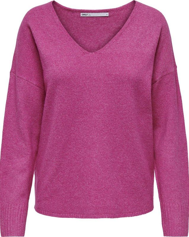Only - Knitwear - Raspberry Rose/Melange - Dames