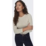 Jacqueline de Yong T-shirt Jdysuma Woolblend L s Oneck Top Jrs 15311144 Whitecap Grey Dames