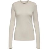Jacqueline de Yong T-shirt Jdysuma Woolblend L s Oneck Top Jrs 15311144 Whitecap Grey Dames