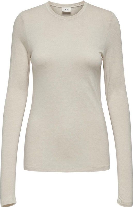 Jacqueline de Yong T-shirt Jdysuma Woolblend L s Oneck Top Jrs 15311144 Whitecap Grey Dames