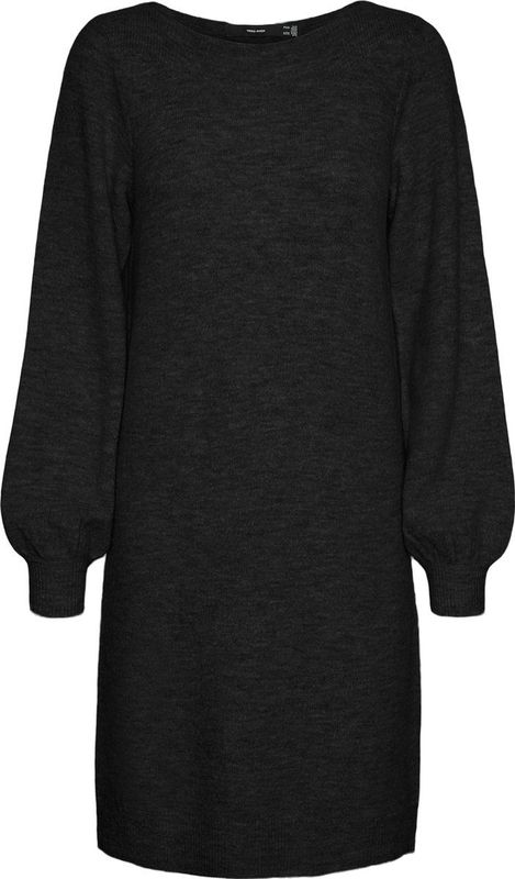 Vmlefile - Korte Jurk - Gebreide Jurk - Knielengte - Lange Mouwen - Regular Fit