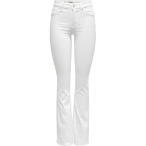 Only Onlblush Mid Flared Dnm Rea0730 Noos Dames Jeans White