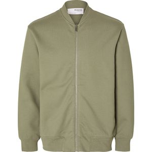 SELETED HOMME Heren Slhmack Sweat Bomber Ls Noos Sweatjack, Vetiver., L