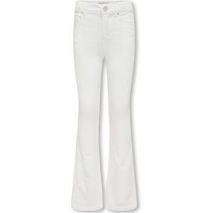 Only Kogroyal Life Reg Flared Pim Noos Meisjes Jeans - White