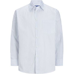 Jack Jones Jack Jones Bill Poplin Oversized Shirt Ls Cornflower Blue BLAUW