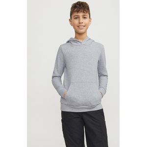 Jack & Jones Junior Trui Jjebradley Sweat Hood Noos Jnr 12250531 Light Grey Melange Mannen 2