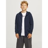 JACK&JONES JUNIOR Sweat Zip Hood - Navy Blazer
