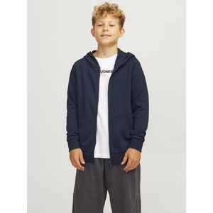 JACK&JONES JUNIOR Sweat Zip Hood - Navy Blazer