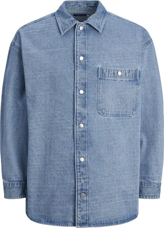 Jack & Jones - JORSANTORINI - Denim Overshirt - Blauw - Lange Mouwen